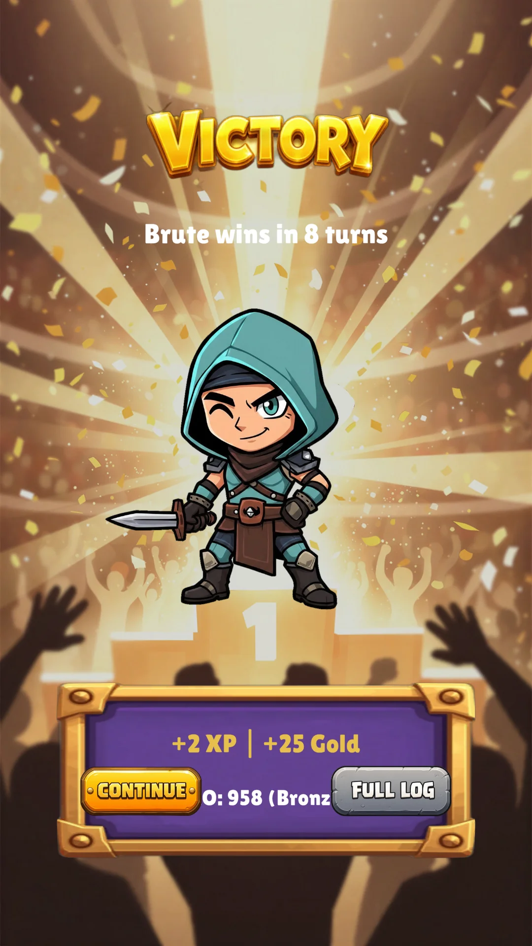 Brute Tactics victory screen