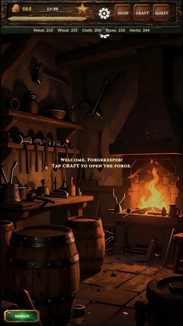 Wares & Heroes shop HUD